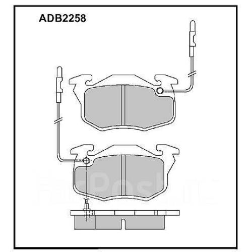 JGO. PASTILLAS FRENO PEUGEOT CITROEN 106 205 309 405 (C/SENSOR) 105x54X17MM COMLINE  (20905)