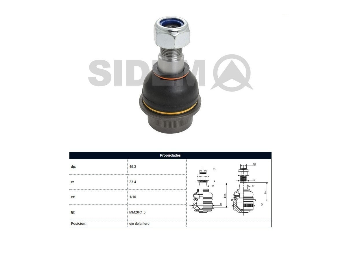 Rotula Mercedes Benz Sprinter 310D 312D 410D 412D 97-03 Der/Izq