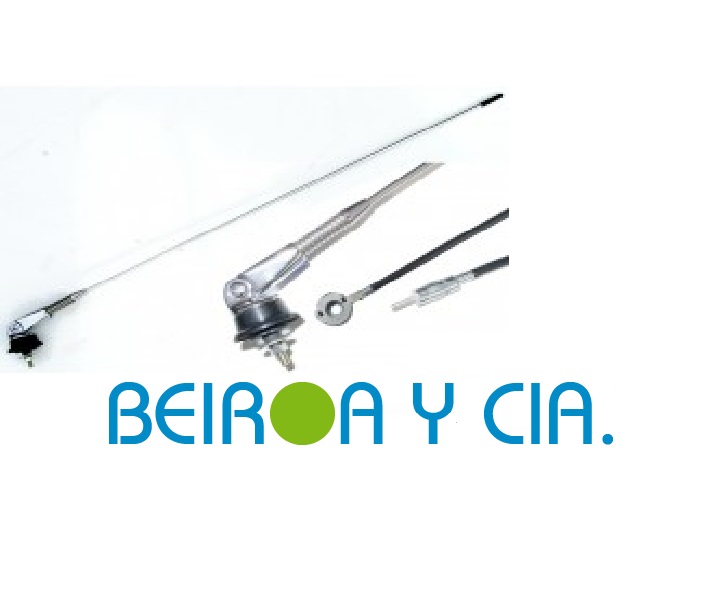 ANTENA TECHO CROMADA INCLINABLE