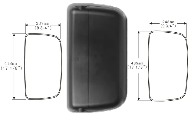 Espejo retrovisor exterior manual