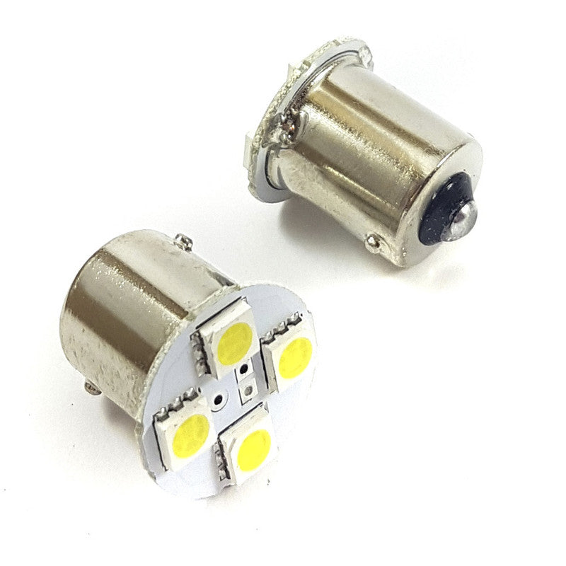 Lámpara S25 LED 3 diodos roja 1 polo BA15S 24V