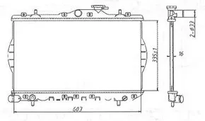 Radiador de refrigeración de motor