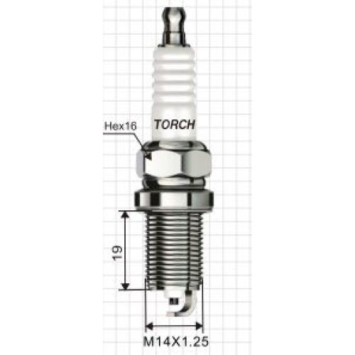 BUJIA TORCH EQUI BKR6EYA BKR6EN BOSCH FR8DC 14(1.25)X19 HEX16TOYOTA 1.8 16V FAW N5 ROVER AVEO