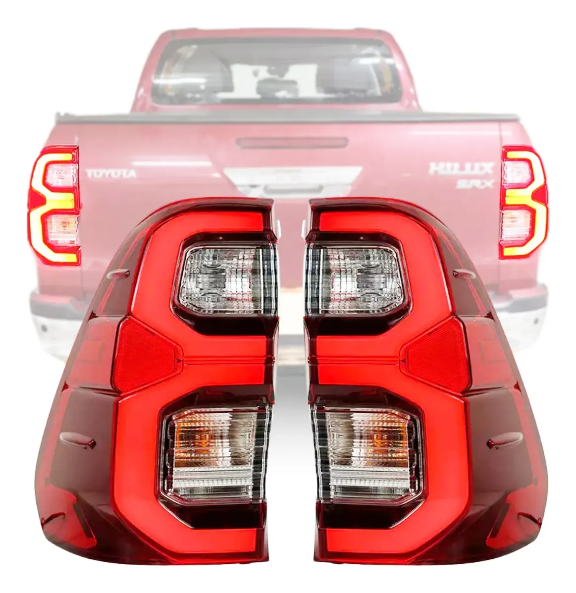 Farol Trasero Con Led Hilux Modelo 2021… Srx