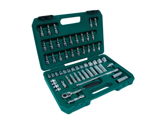 JUEGO DE 58 PIEZAS SATA DE DADOS DE 3/8"
