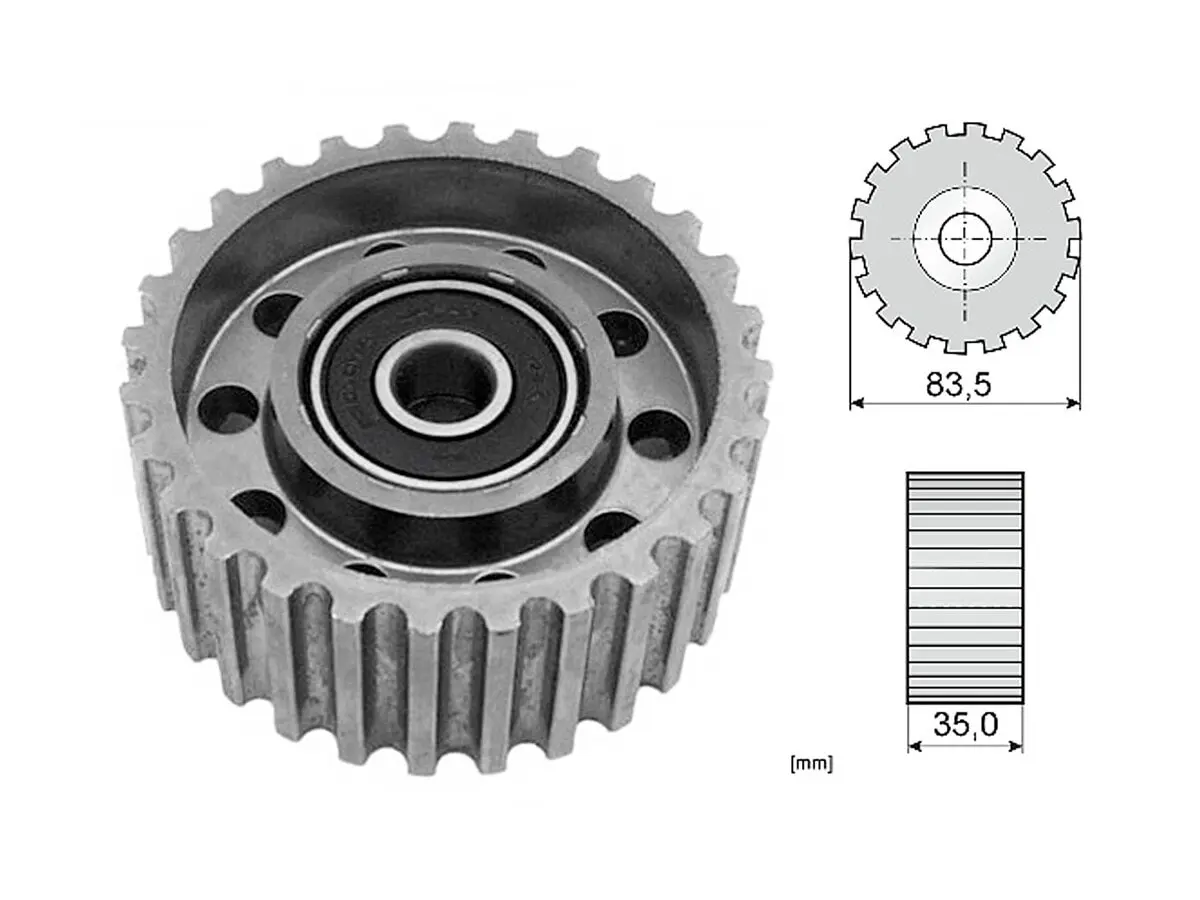 Tensor Guia Correa Dist. Toyota Hilux Hiace Diesel 89-04