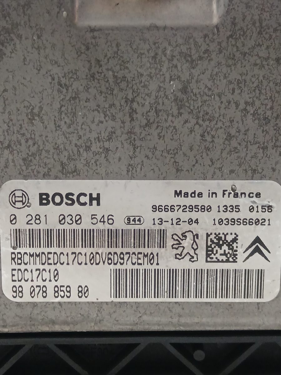 Centralita Motor Uce Citroën Berlingo Cuadro 2008-2018 X 1.6L 55kW 0281030546