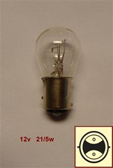 LAMPARA 12V 21/5W 2 POLOS P/DESPAREJA