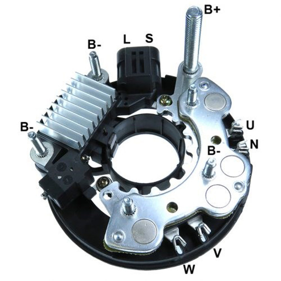 CONJUNTO PLACA RECT/REG VOLT P/ALT ISUZU HITACHI/CHEVROLET