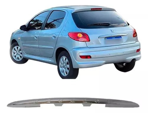 Moldura de tapa trasera Peugeot hatch 206 207 cromado