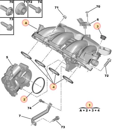 MULTIPLE ADMISION PEUGEOT 3008-308-DS3 1.6 THP [ORIGINAL PSA]