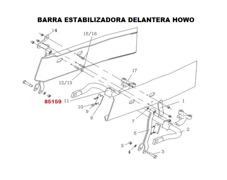 BUJE B/ESTAB DEL HOWO C7H 540-T5G