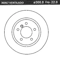 DISCO FRENO (300mm) DEL BMW E46 95