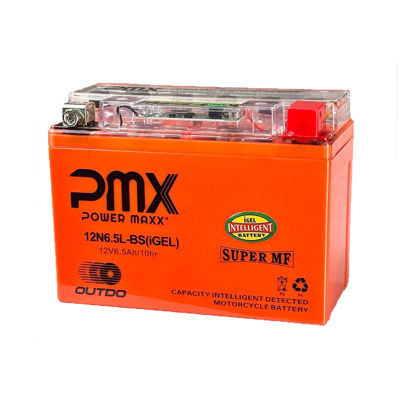 Bateria Moto Gel 12N6.5L-BS 6.5 Ah Baccio Classic y otras
