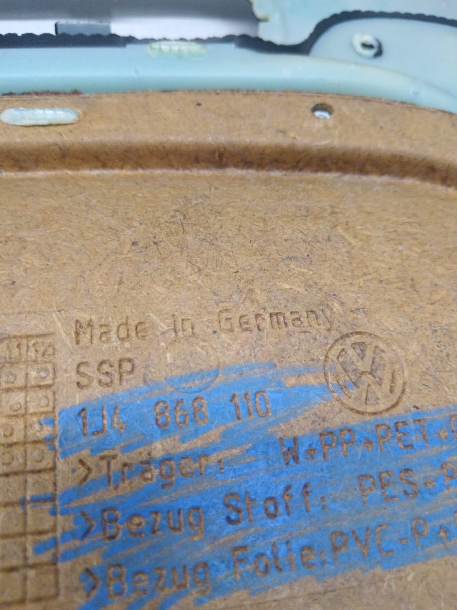 Tapizado Interior Puerta Delantero Derecho Volkswagen Golf III Berlina (1H1) 1J4868110