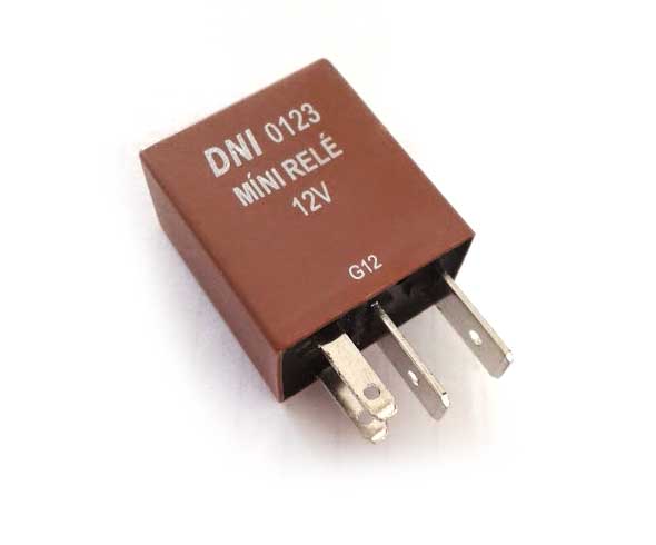 RELAY DNI 0123 MICRO 12V 4T C/DIODO 30 AMP