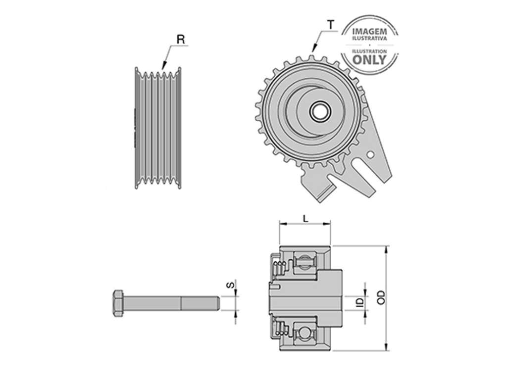 RULEMAN TENSOR PE 207/208/CI BERLINGO 1.6