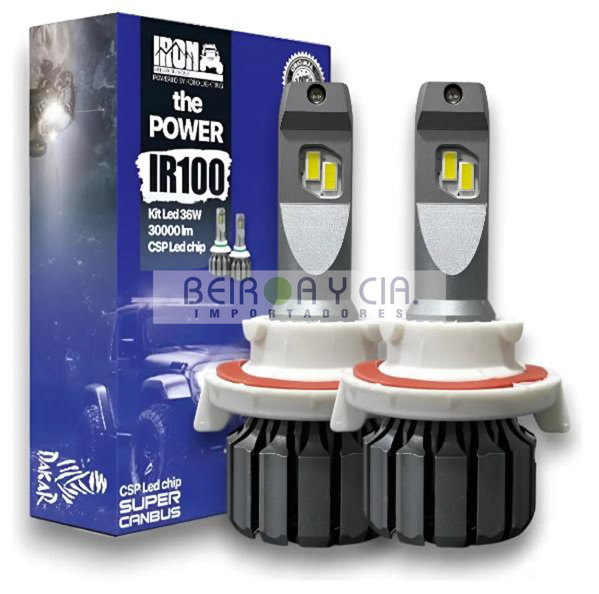 KIT IR100 LED CSP H13 30000LMS 36W CANBUS