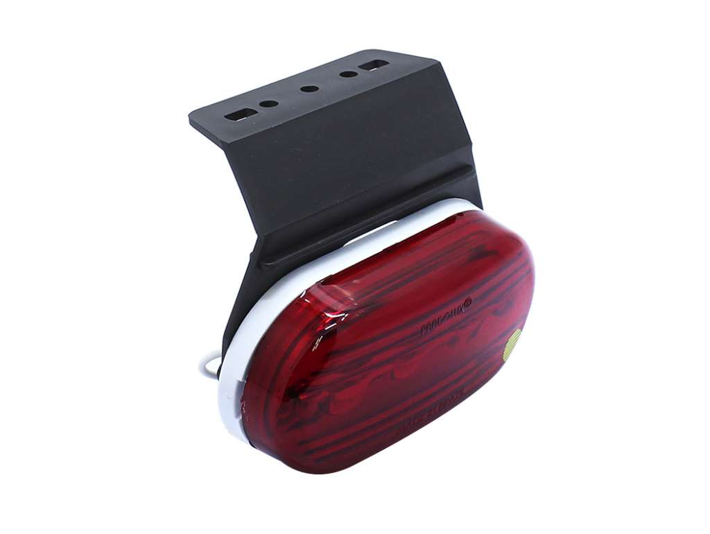 Faro lateral universal con soporte LED rojo 12/24V