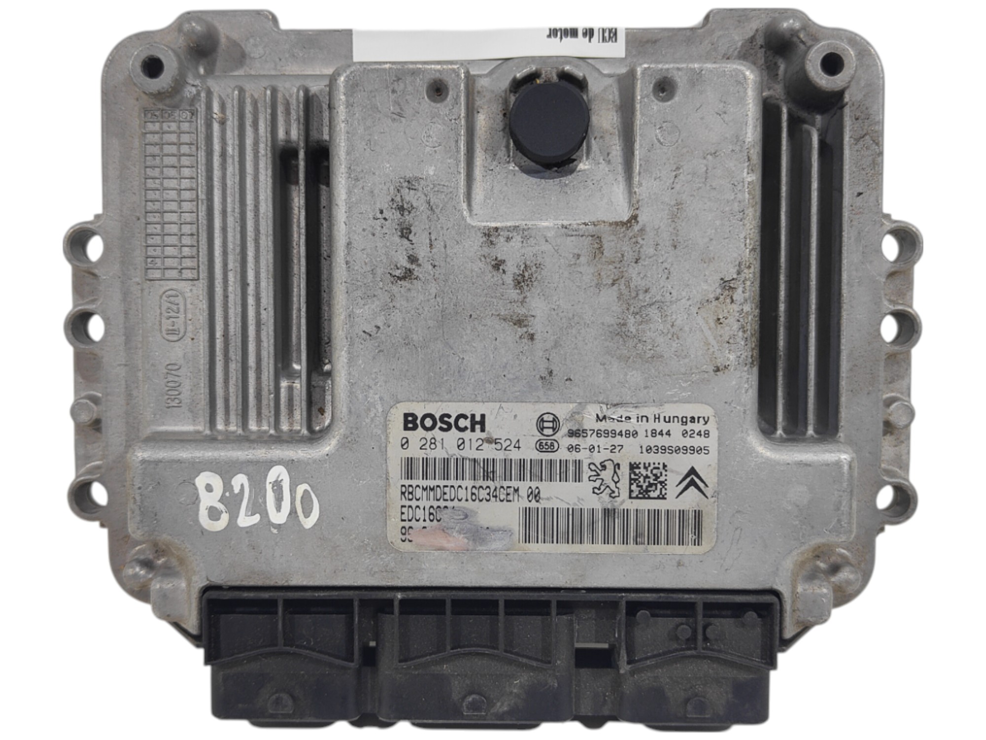 ECU de motor Citroen C3 1.4 HDi 2006, Ref: 8200-K3A7