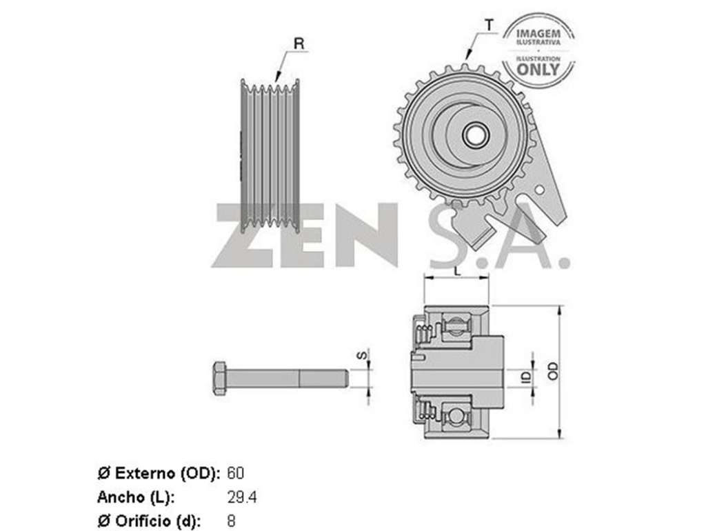 RULEMAN TENSOR MI L200/300/HY H100 2.5 MOVIL