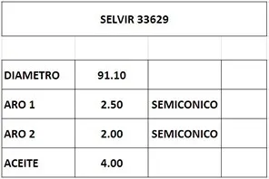 AROS 91.1mm HYUNDAI 2.5TCI STD CTI