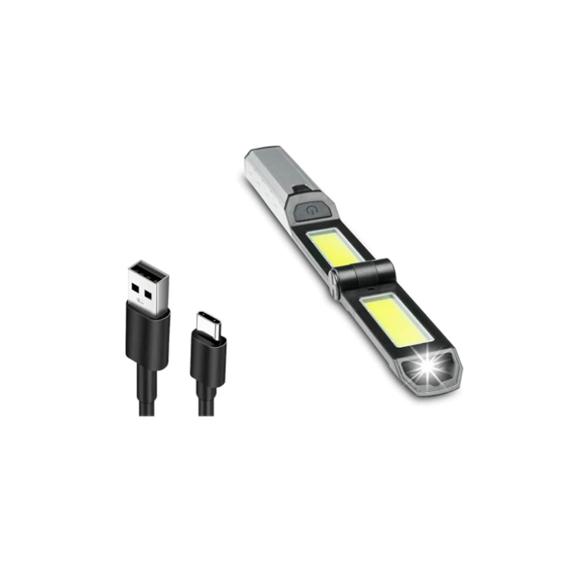 Linterna LED articulada recargable