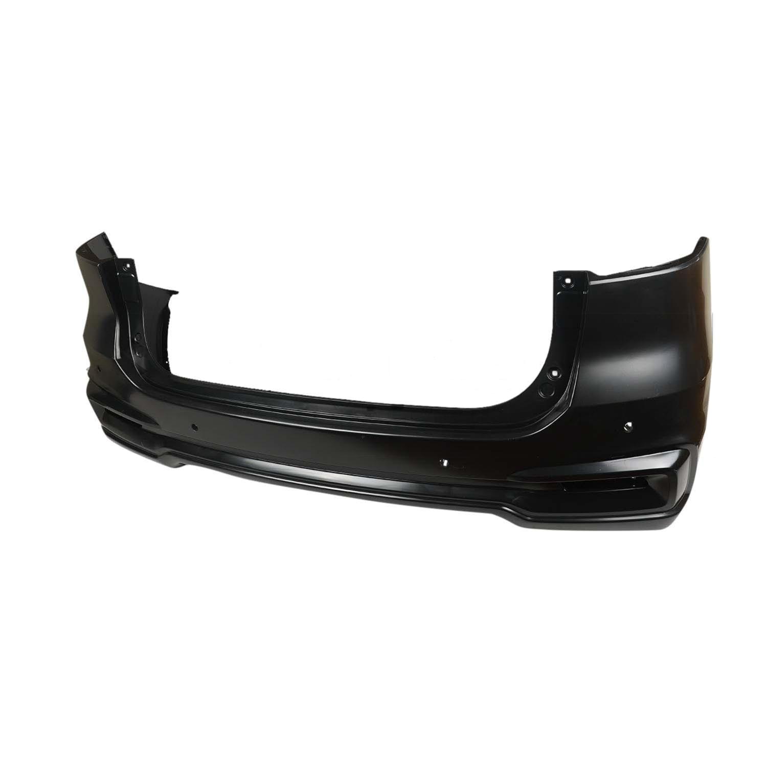 PARAGOLPE TRAS. NEGRO LISO (4 AGUJEROS P/SENSOR) -ORIGINAL-