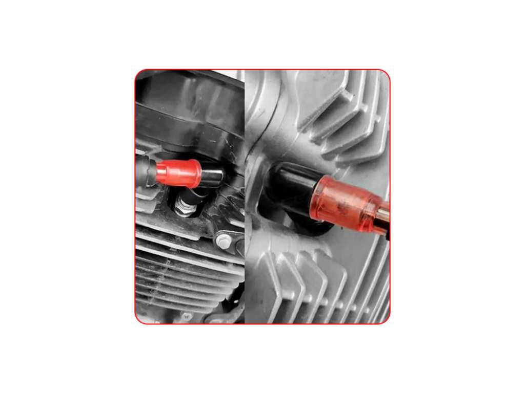 CAPUCHON BUJIA UNIV. DE MOTO CODO RACING LED ROJO