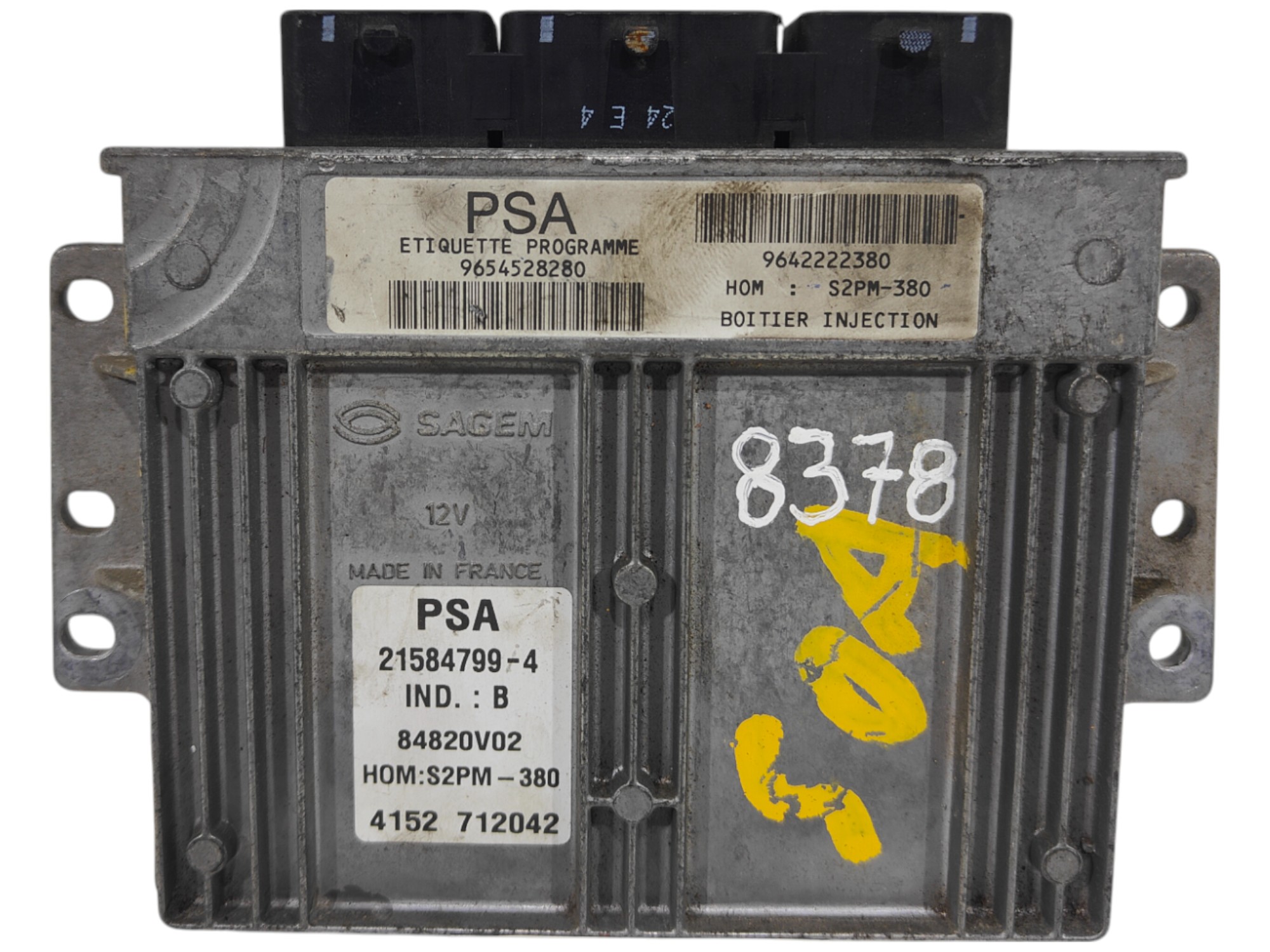ECU de motor Peugeot Citroen 1.4 8V KFV TU3JP , Ref: 8378-K3B11
