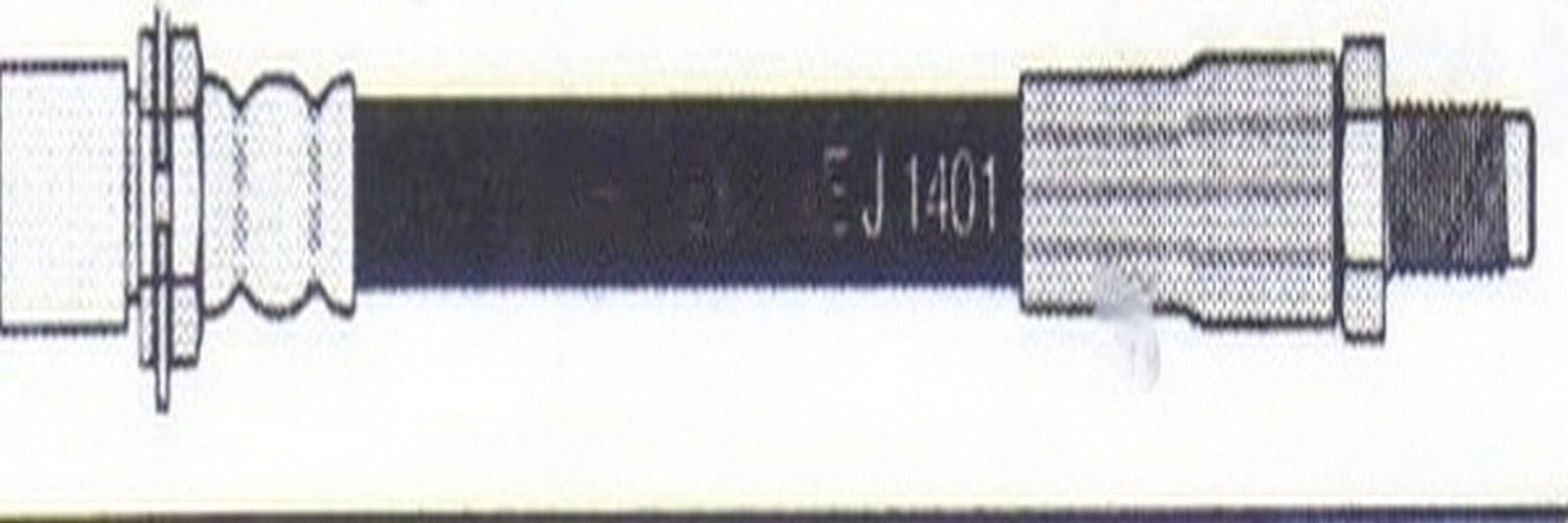 Manguera de freno flexible delantera