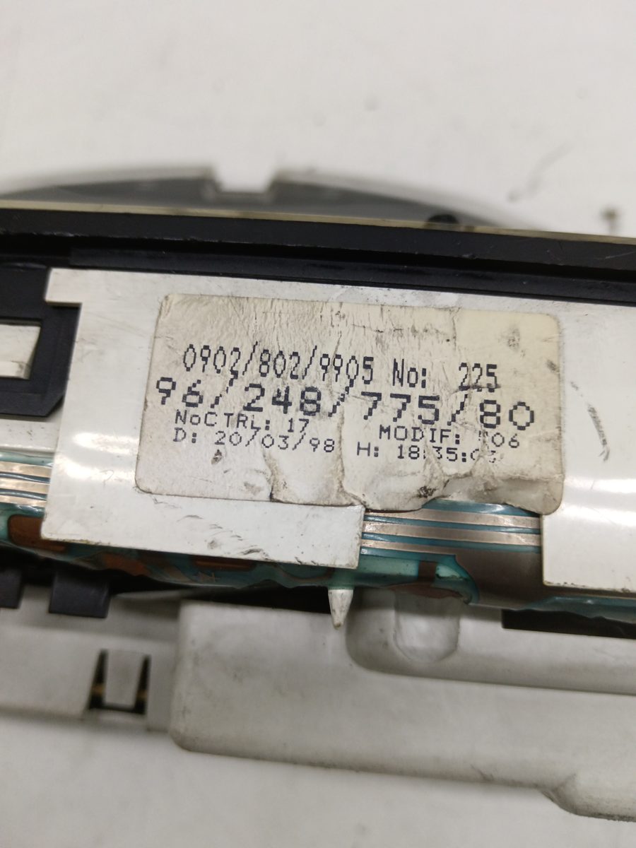 Tablero de Instrumentos Citroën Saxo 1996-2000 1.5 Diesel CAT (VJY. VJZ / TUD5) 962477580