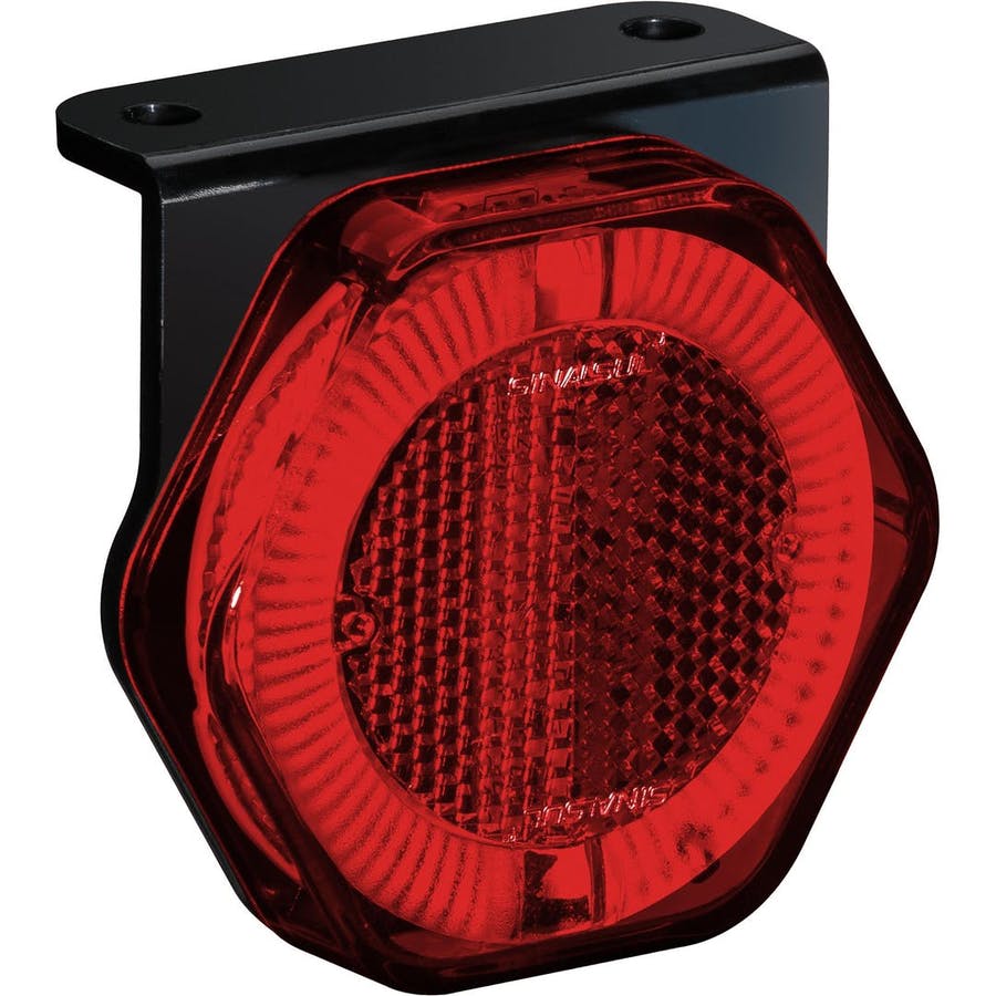 FAROL - LATERAL ROJO HEXAGONAL C/SOPORTE