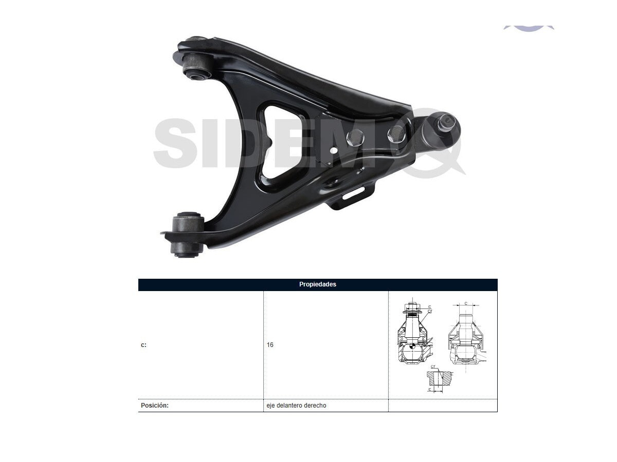 Parilla De Suspension Delantera Renault Express 96-25 Der
