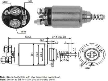 SOLENOIDE BOSCH MB 240/300/VO 240/740 12V