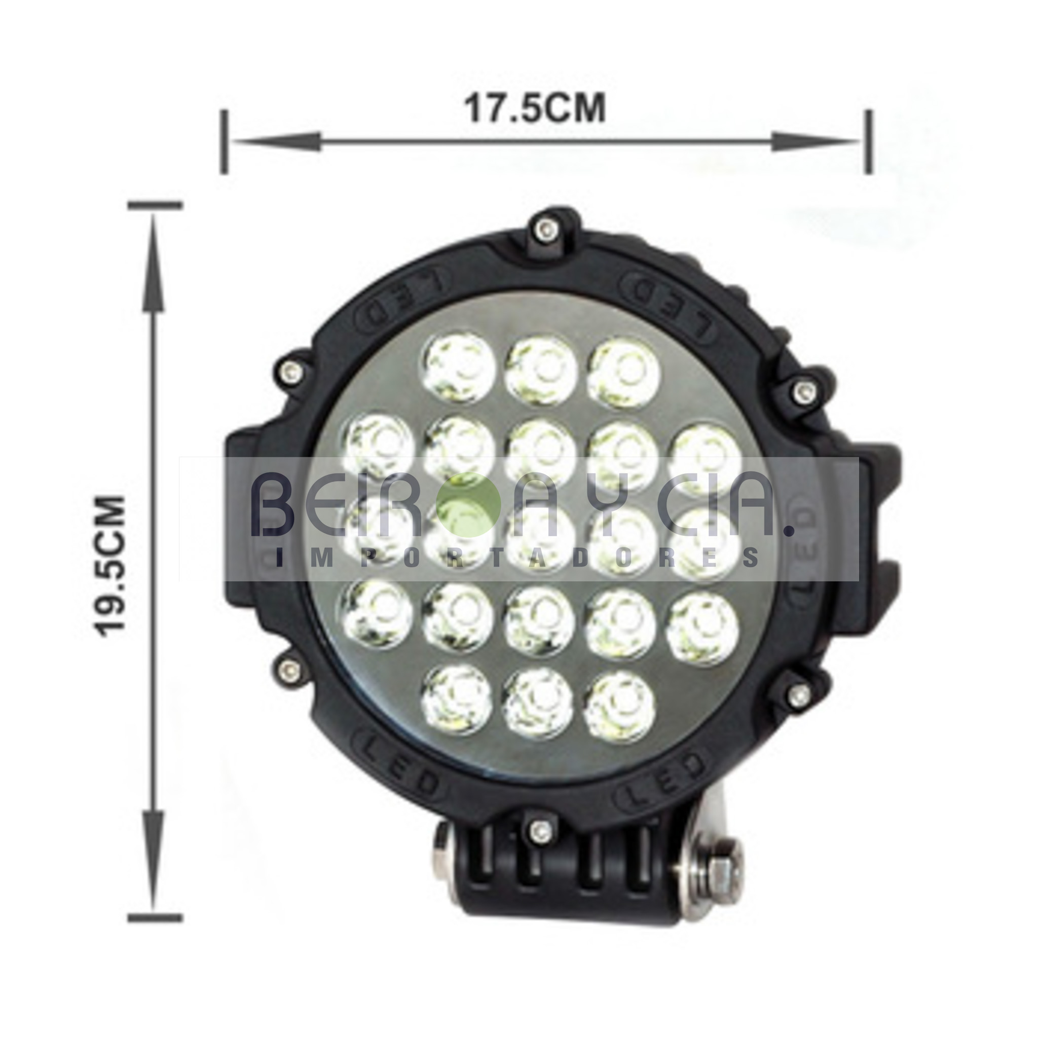 FARO XE LED 63 WATT REDONDO 21 LED DIAM 56MM