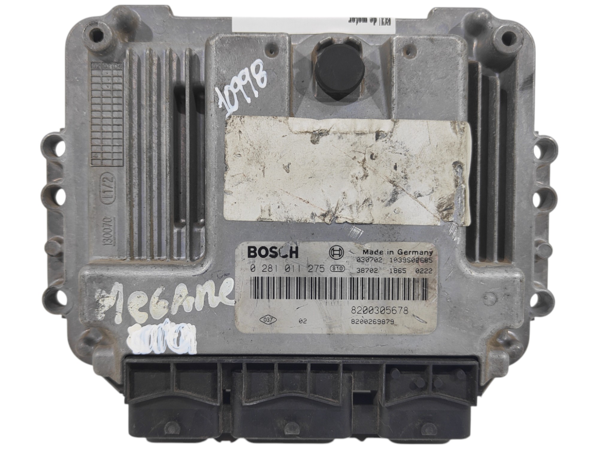 ECU de motor Renault MEGANE II SCENIC 1.9 DCI 120HP 2003, Ref: 10998-K2B12