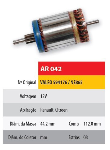 INDUCIDO 12V PEUGEOT/RENAULT/CITROEN VALEO (112X44,2X8X23)