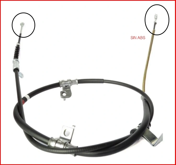Cable de freno de estacionamiento trasero izquierdo