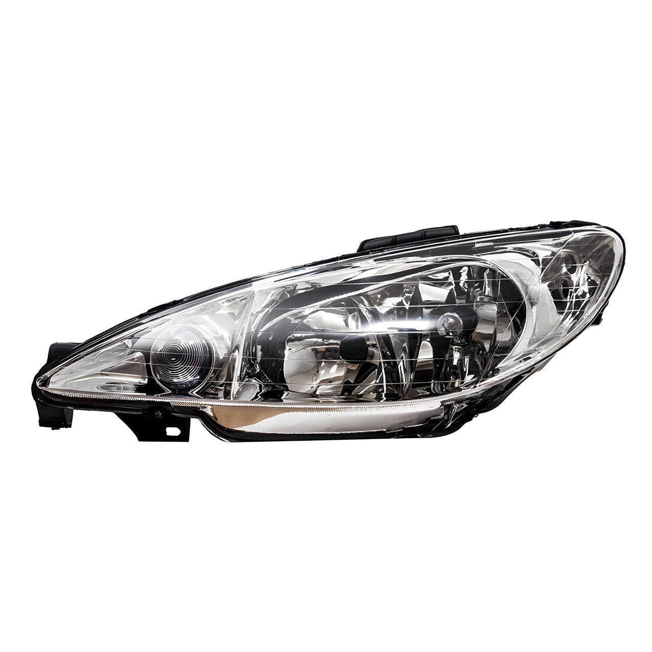 SEMIOPTICA IZQ. M/ELECTRICO DOBLE PARABOLA VIDRIO LISO (H7/H7) -TYC-