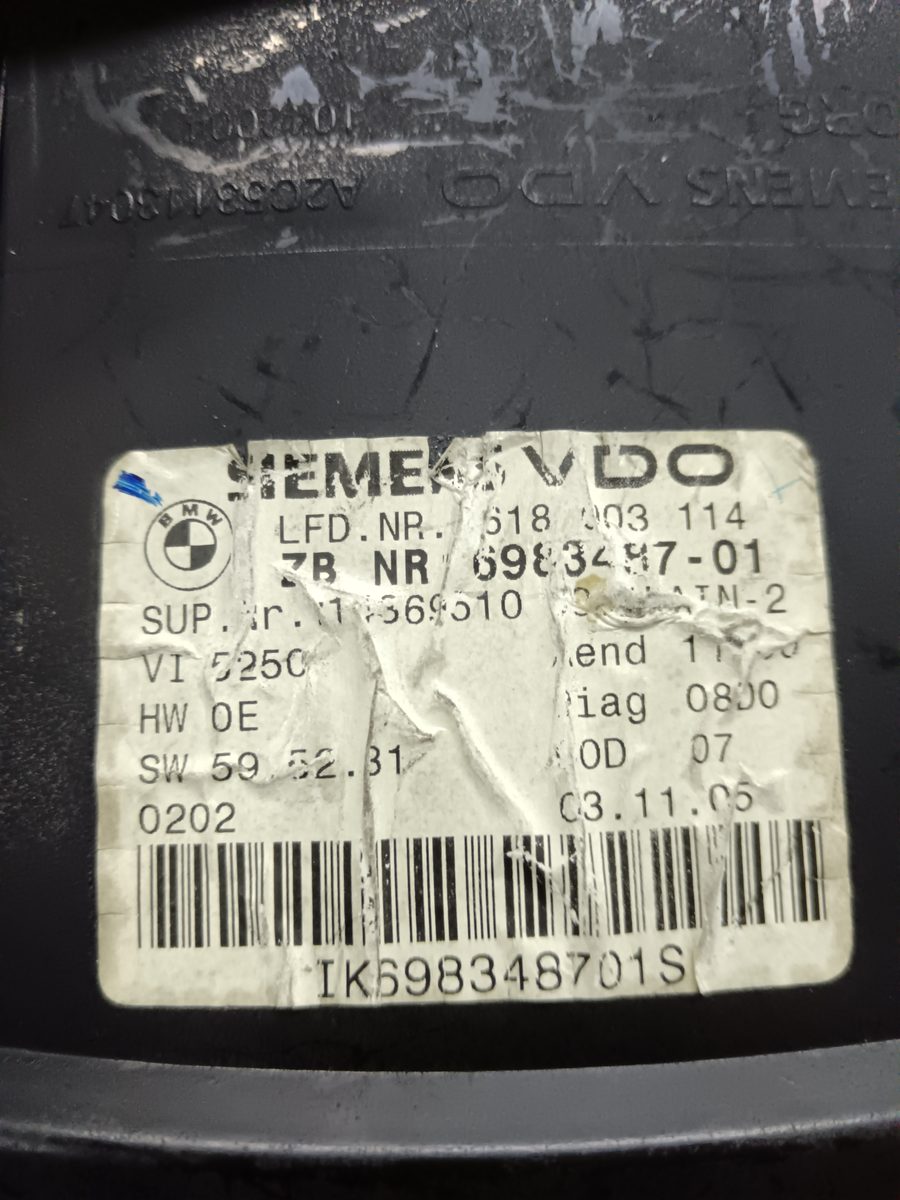 Tablero de Instrumentos BMW Serie 3 Touring (E91) 2005-2012 320d 2.0L 120kW 698348701