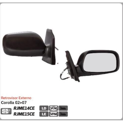 Espejo retrovisor exterior izquierdo con control eléctrico