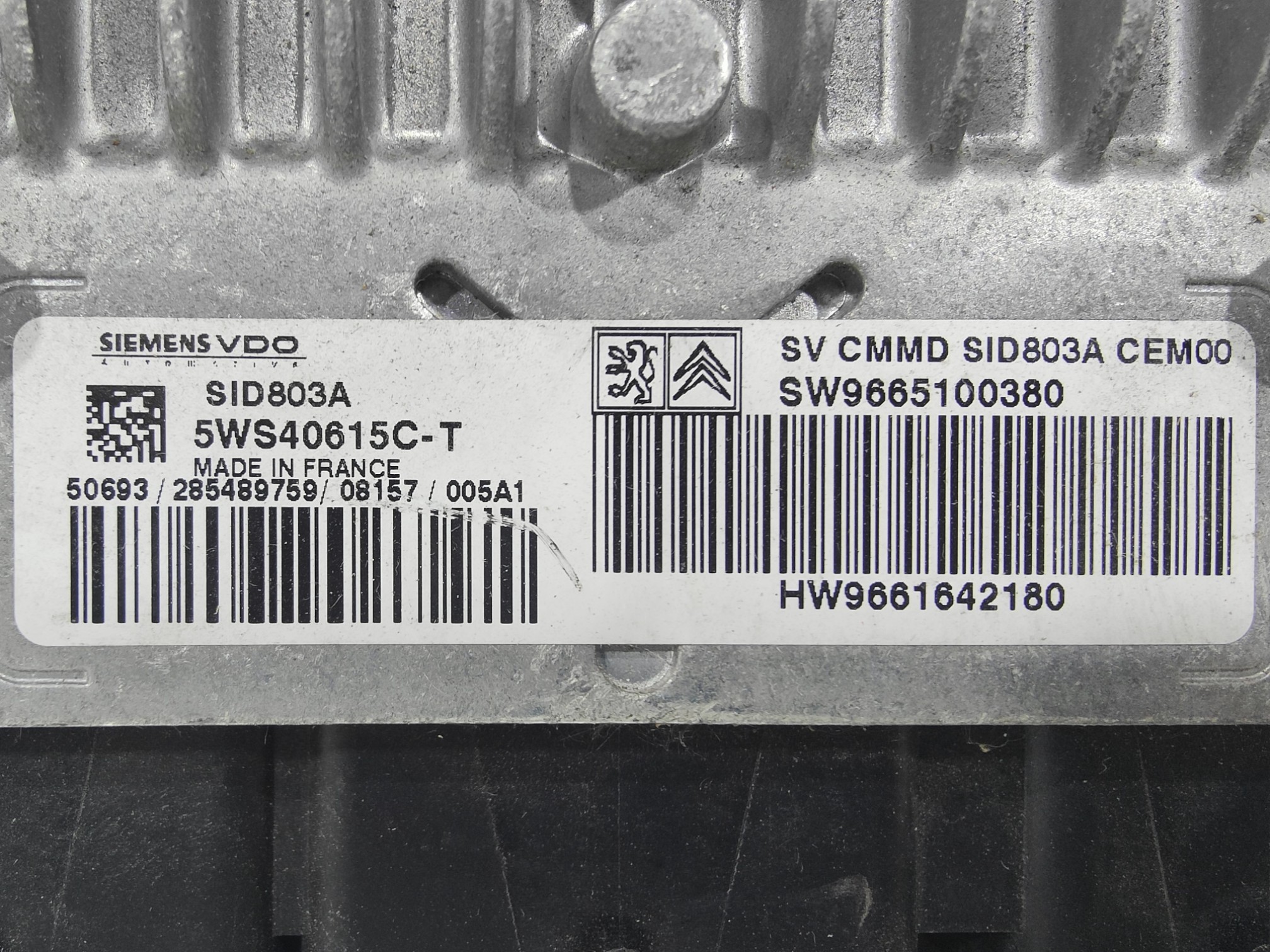 ECU de motor Peugeot Citroen 2.0 16V HDI , Ref: 8242-K3B4