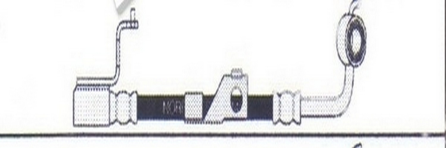 Manguera de freno flexible delantera derecha
