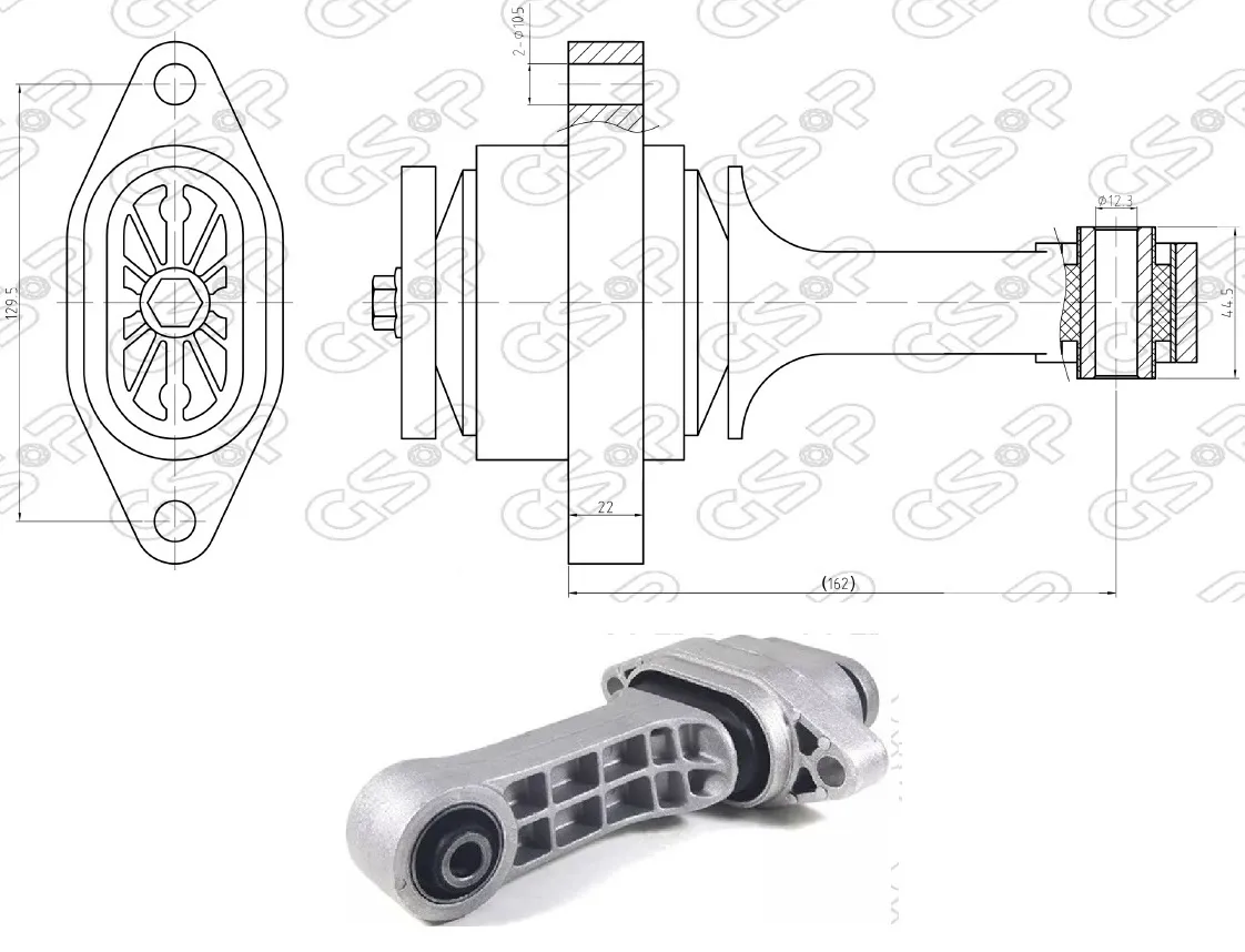 SOPORTE MOTOR TRA GM AVEO GSP