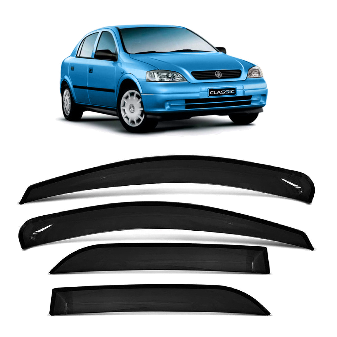 Deflectores de lluvia para Chevrolet Astra 4 puertas