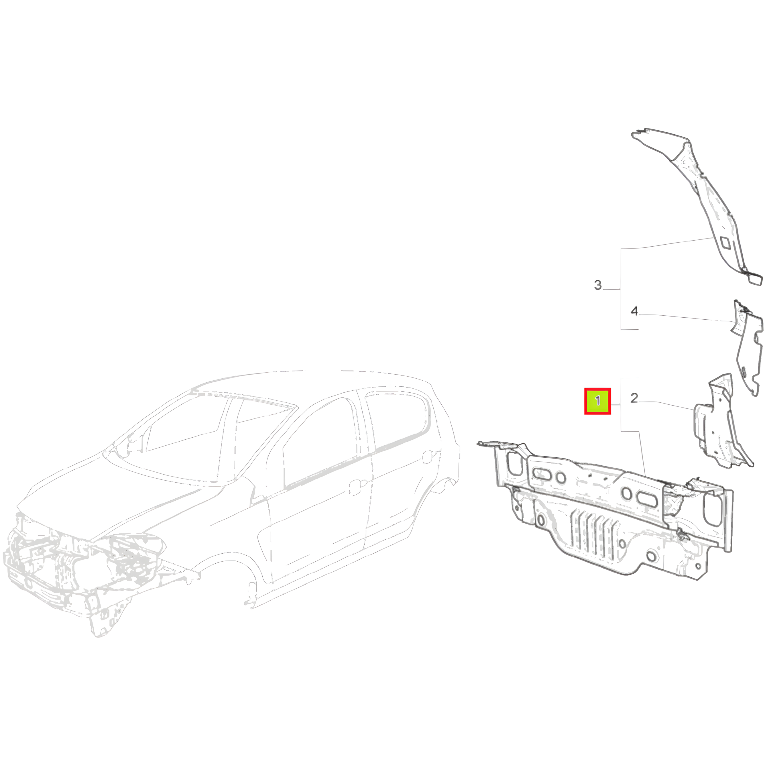 PANEL TRASERO -ORIGINAL