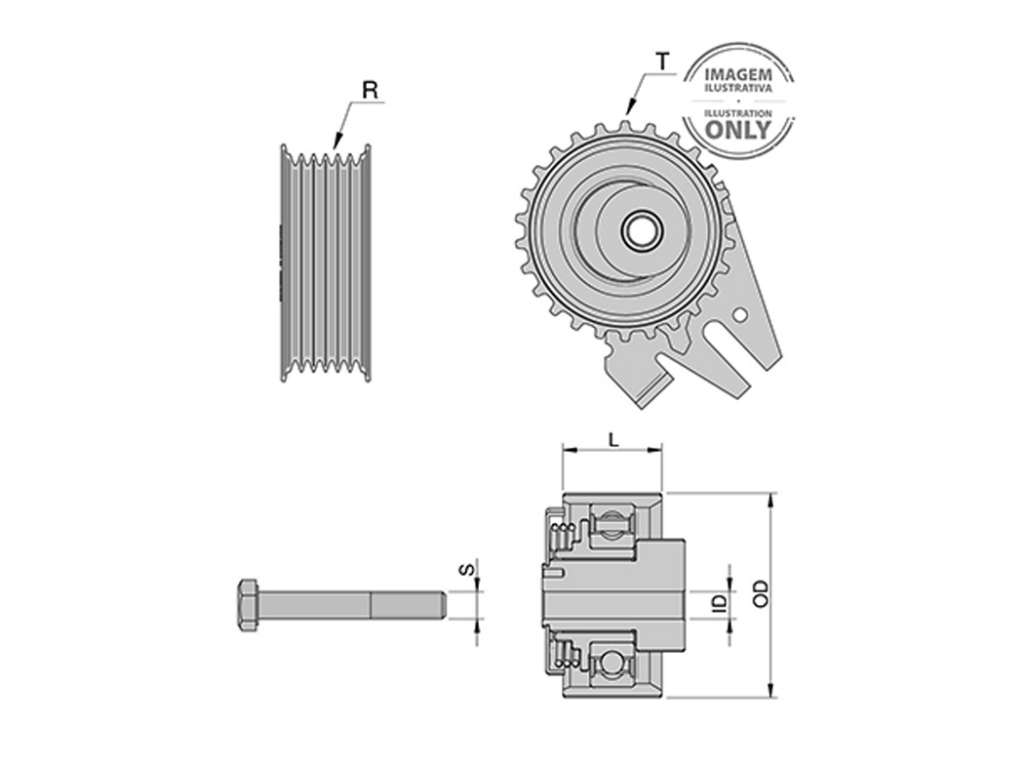 RULEMAN TENSOR PK VW AMAROK 2.0 16V TDI 10/