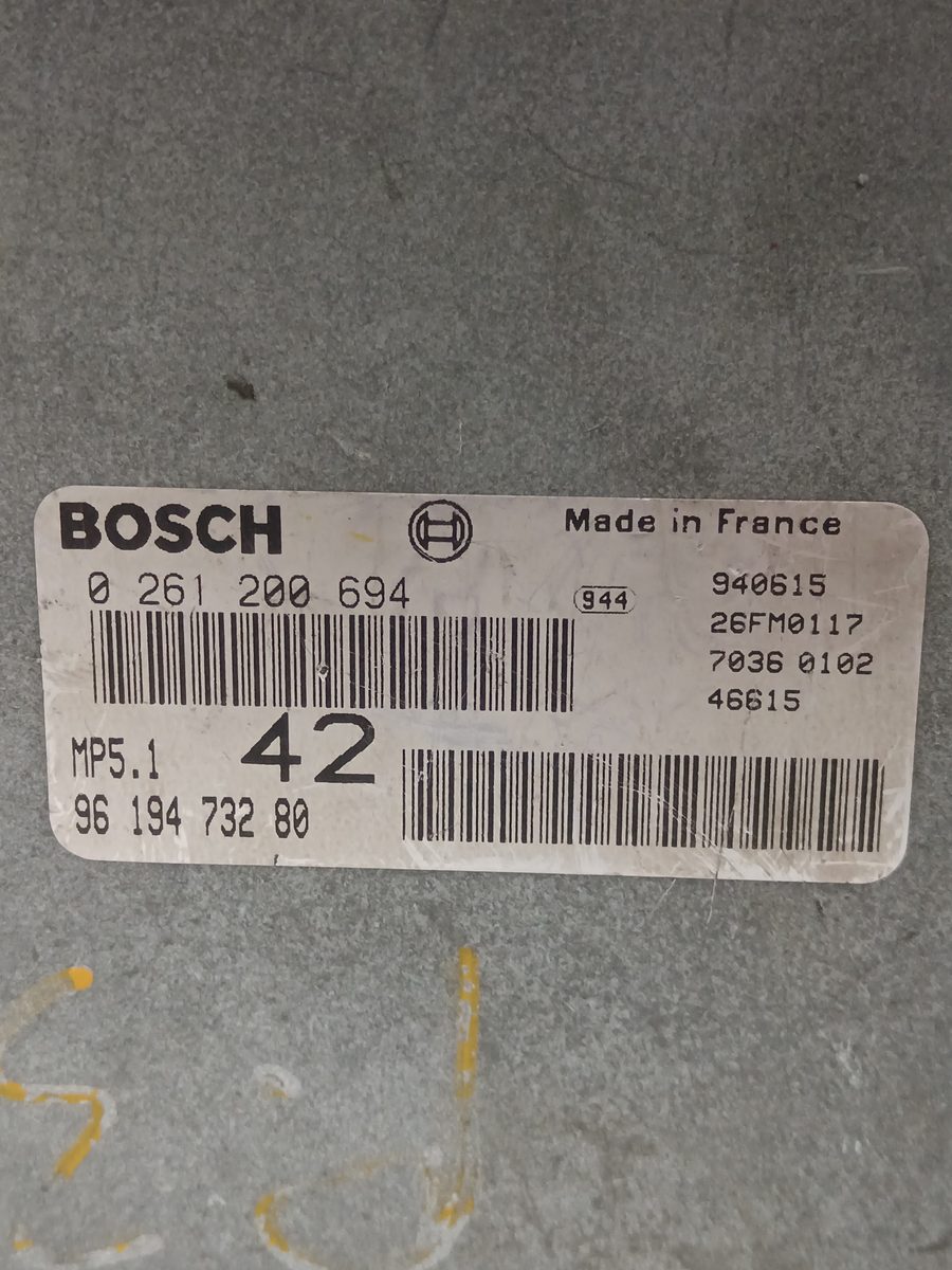 Centralita Motor Uce Peugeot 306 Berlina 3/4/5 Puertas (S2) 1997-2003 1.6 CAT 0261200694