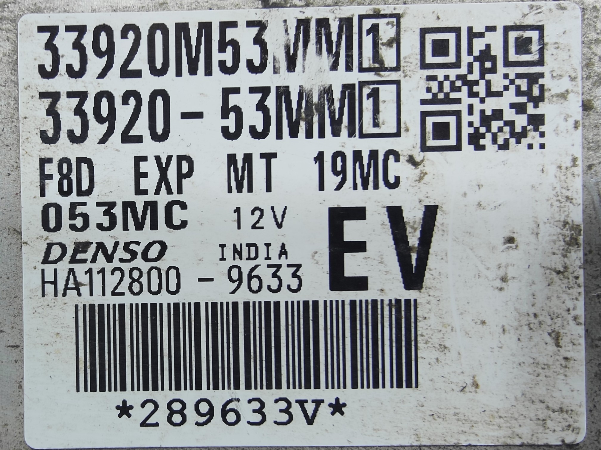 ECU de motor Suzuki Alto 2022, Ref: 8376-K3C6